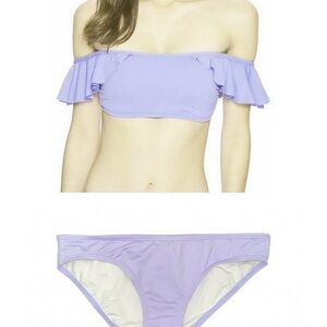 Vince Camuto Lavender Bikini w Ruffle Accents Sz Small ladies 2 pc NEW
